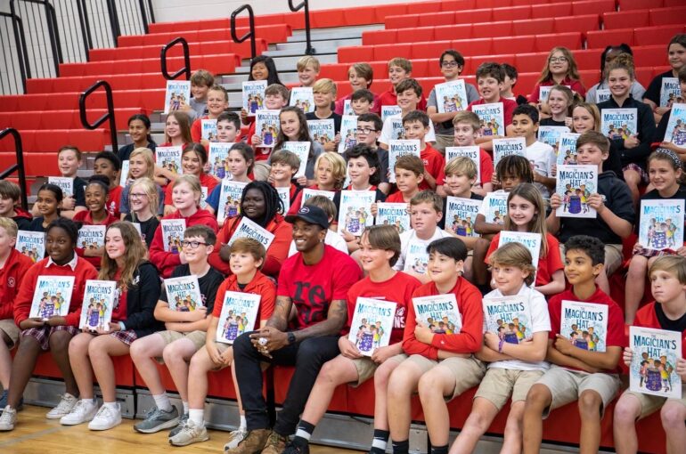 Former NFL star Malcolm Mitchell champions youth literacy in Macon, Georgia