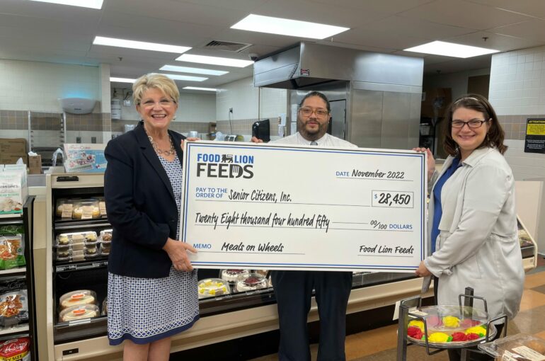 Food Lion Feeds Donates 28,450 to Senior Citizens Inc. Donation Will